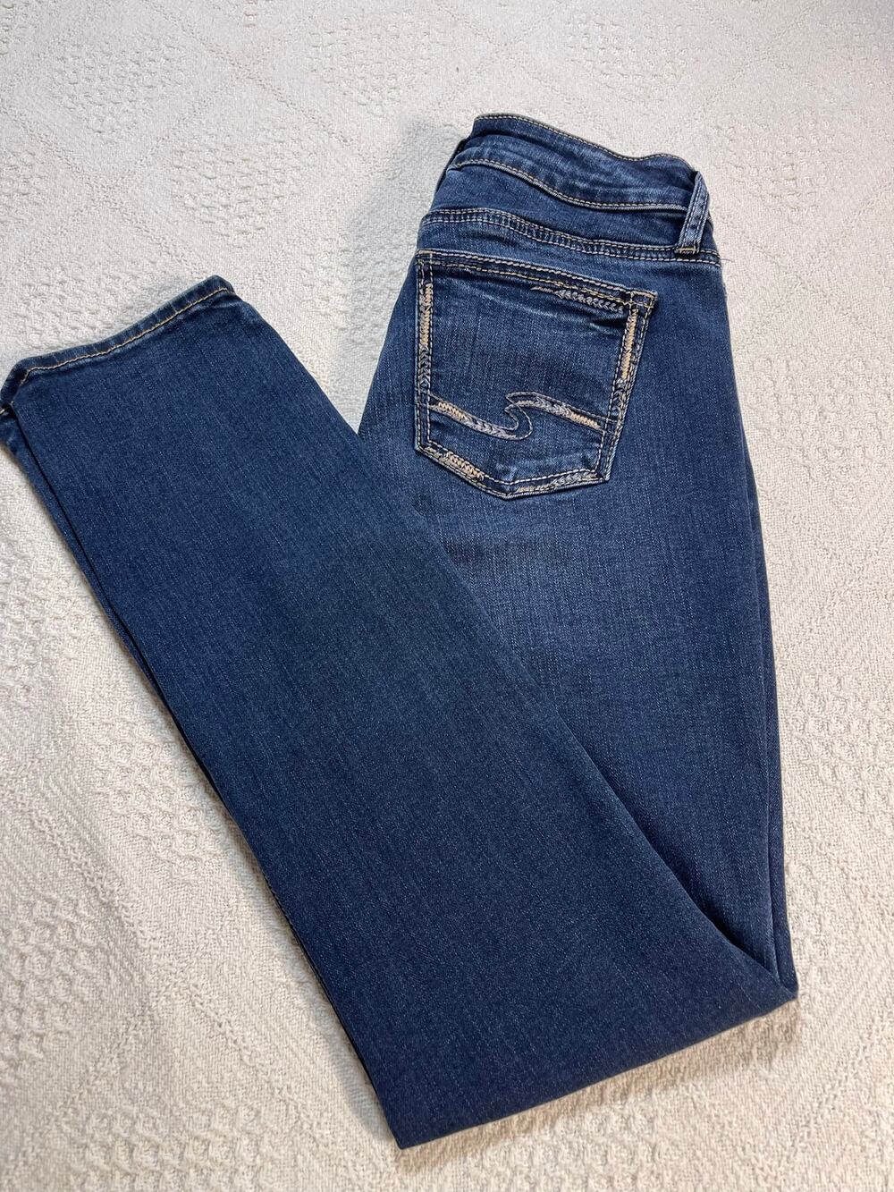 Silver Jeans Co. Elyse Straight Leg Jeans W27 L31